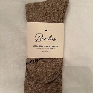 Bombas Ultra Stretch Calf Socks - Tan women’s size L